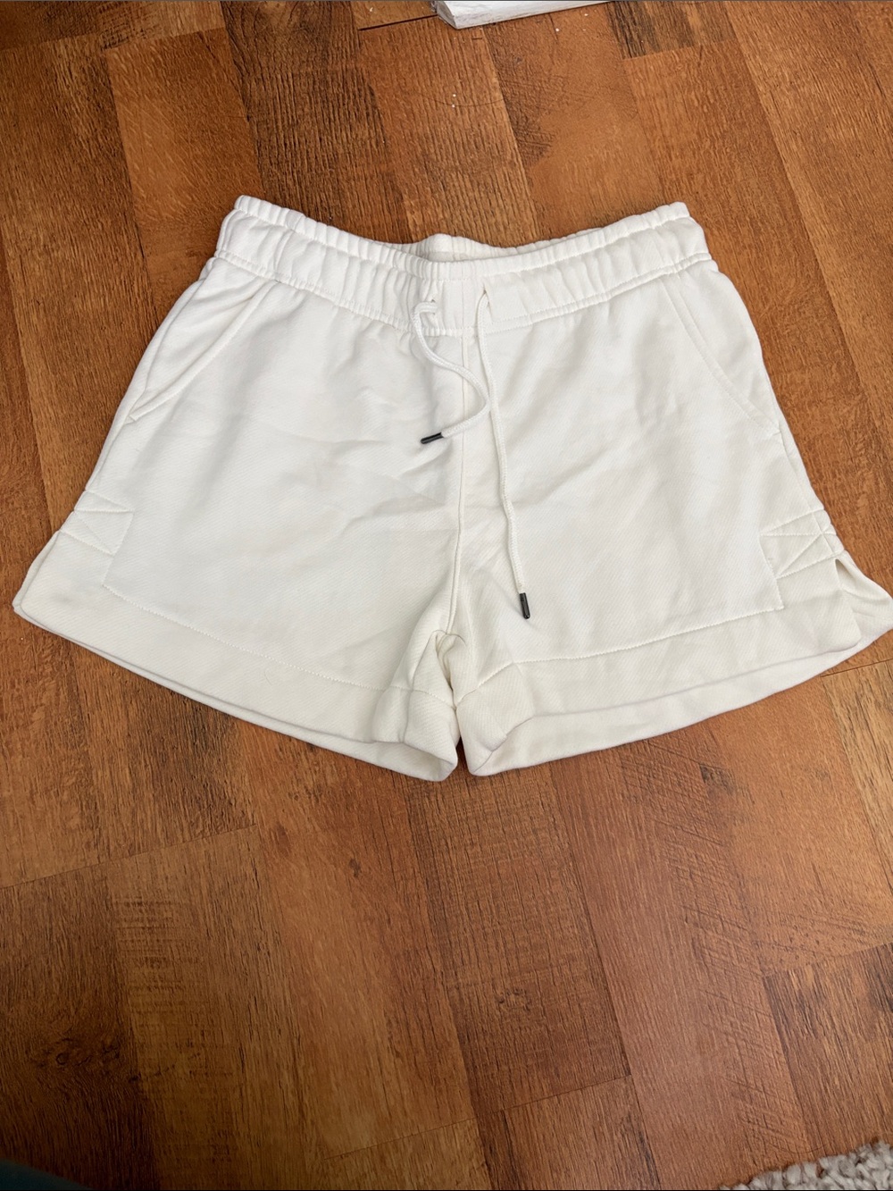 Target White Drawstring Sweatshorts
